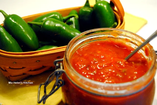 Garden to Table Canned Salsa at Miz Helen's Country Cottage