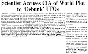 Scientist Accuses CIA of World Plot to 'Debunk' UFOs - Philadelphia Inquirer 7-9-1967