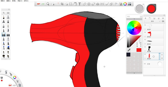 Sketchbook Pro 快速設計表現技法教學6