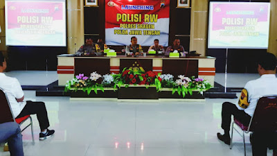 Kapolres Sragen Terjunkan 139 Personel Launching Polisi RW