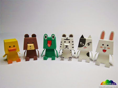 Naver Line Friends Paper Toy