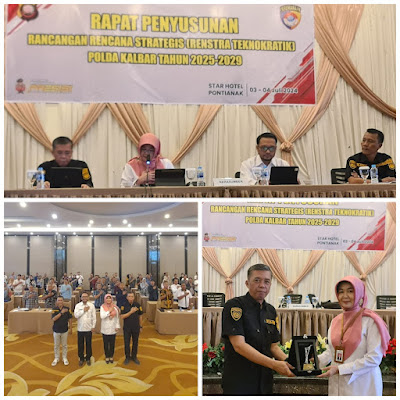 Rapat Penyusunan Rancangan Renstra Teknokratik Polda Kalbar Tahun 2025-2029