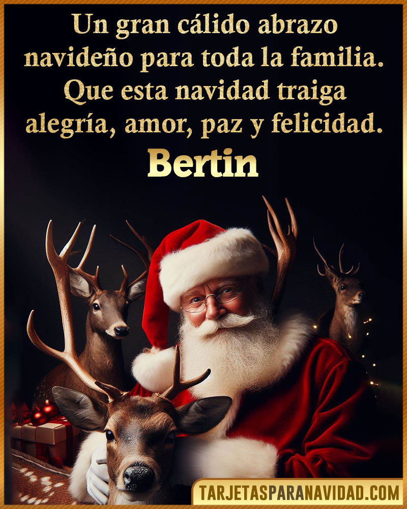 Tarjetas Navideñas personalizadas para Bertin