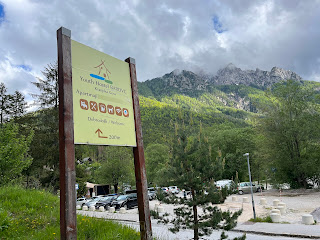 Berge vor der Unterkunft