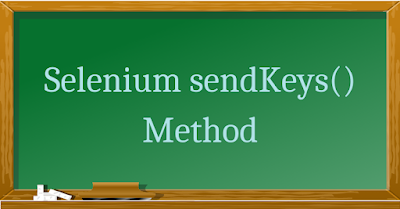 Selenium sendkeys method