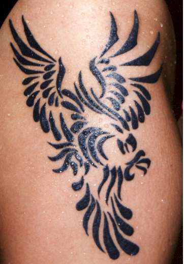 tribal tattoos of angel wings. small angel wing tattoos