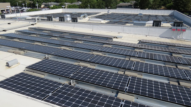 Energy panels covering every surface of our rooftops