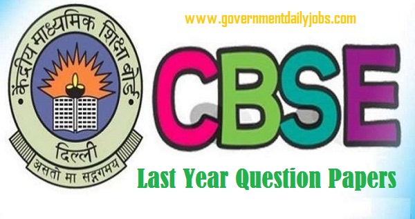 CBSE Previous Year Question Papers