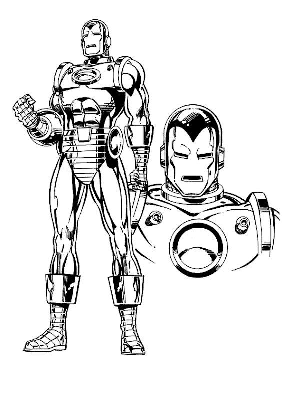 Iron Man Coloring Pages title=