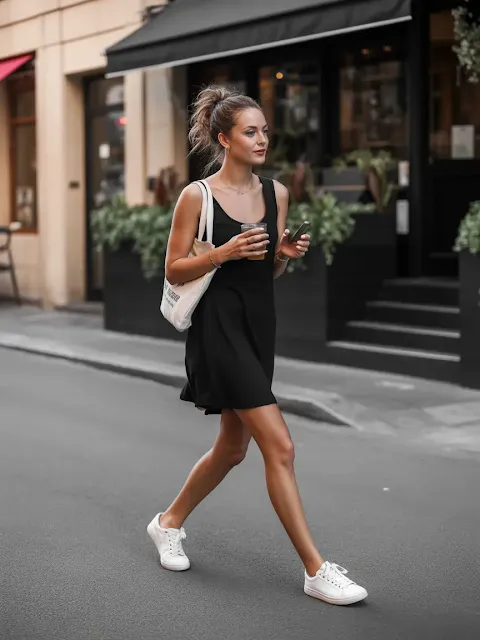 Pair It with Sneakers for an Off-Duty Model Vibe