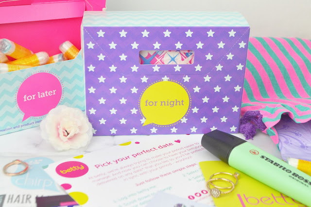 Lovelaughslipstick blog Bettybox Uk's First Period Subscription Box Review