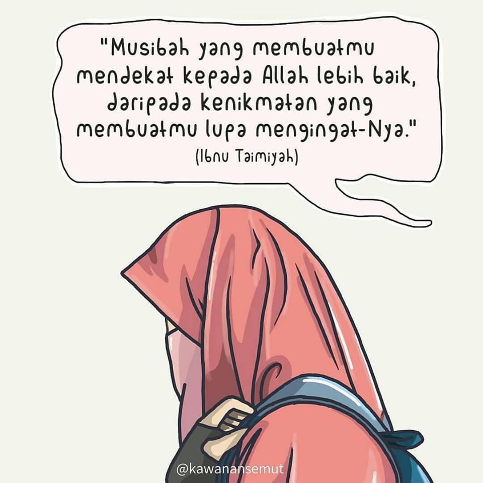 Gambar Kartun Muslimah Dengan Pesan Dan Nasehat Bagian 1 Gambar