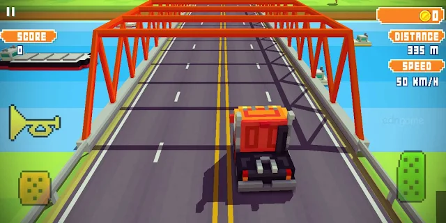 لعبة Blocky Highway Traffic Racing | لعبة سباق السيارات الكبير والمهارات العالية