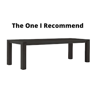 Jen Widners black dining table