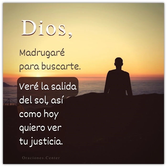 Oración pidiendo Justicia Divina para este Día