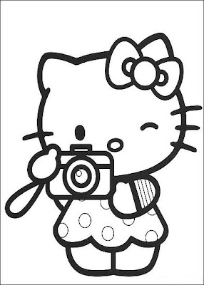 Hello Kitty Coloring Pages