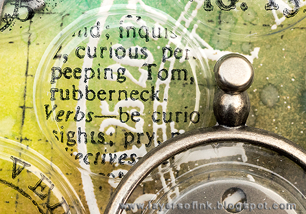 Layers of ink - Recycled tag with Tim Holtz stamps by Stamper's Anonymous