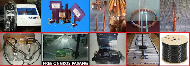 jasa petir - pasang penangkal petir type krun r35 - krun r85 - krun r150 - dapat kan harga paket murah