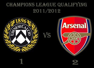 Arsenal vs Udinese Champions League qualifying second leg