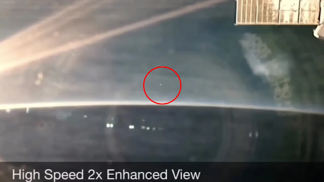 This is the best UFO sighting at the ISS.