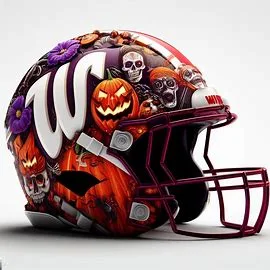 Washington Football Team Halloween Concept Football Helmets