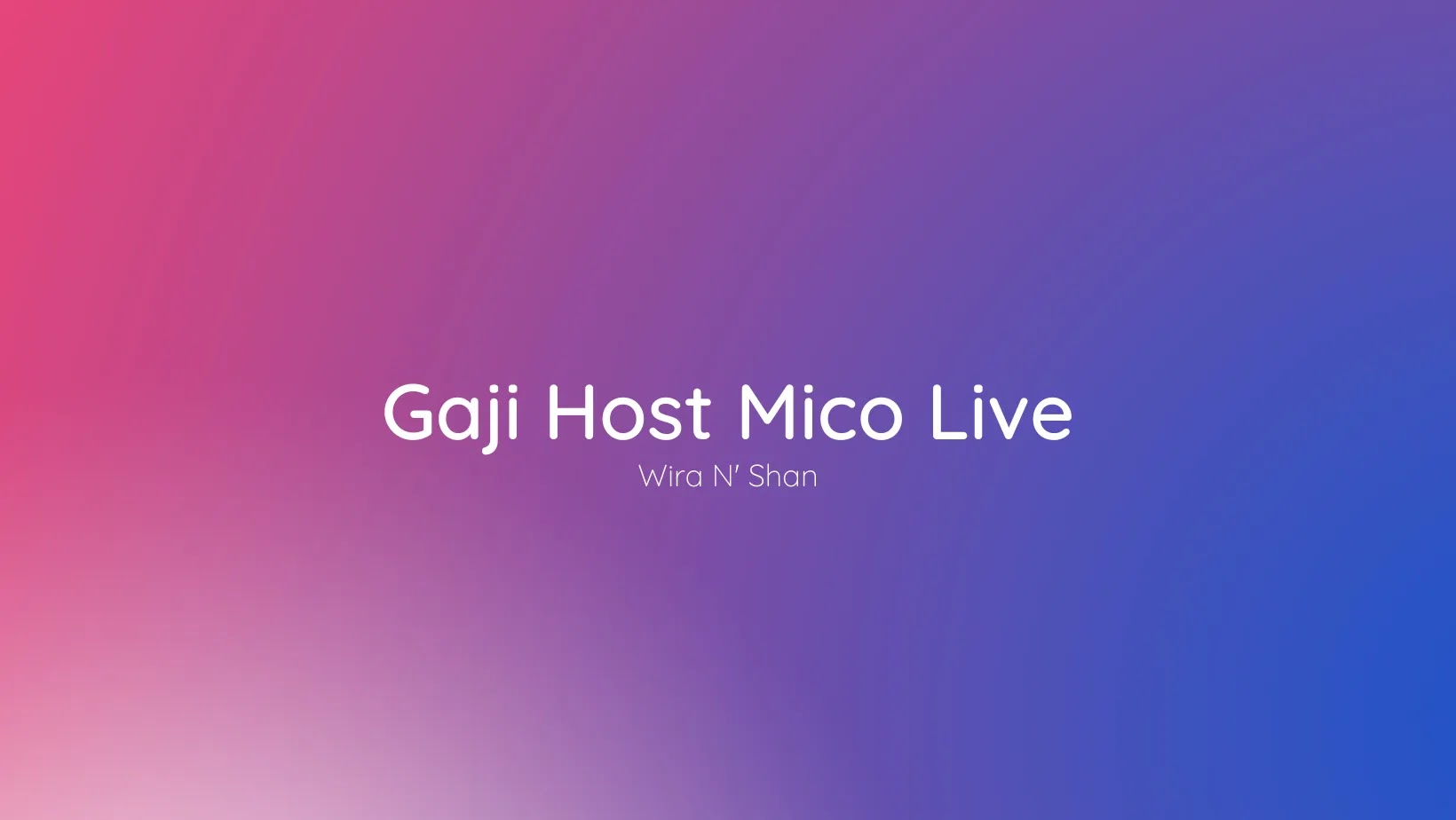 Gaji Host Mico Live