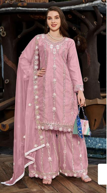 Motifz R 1113 ABCD  Organza Pakistani Suits Importer Wholesaler Shree Nagar
