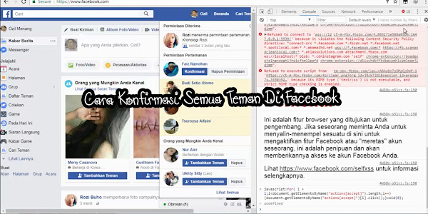 Cara Konfirmasi Semua Teman Di Facebook