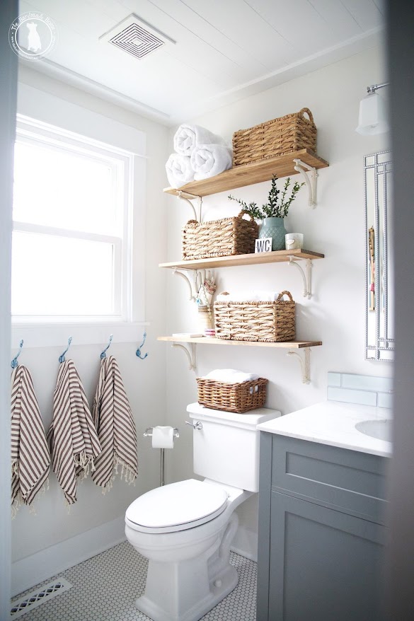 Ideas For Small Bathrooms : 32 Small Bathroom Design Ideas for Every Taste | Small ... : I love to use all kinds of bins for storage.