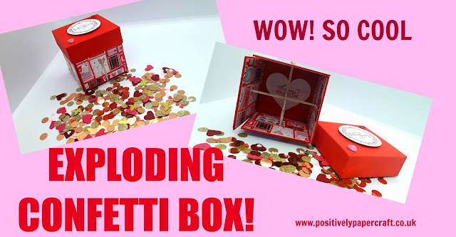 Positivelypapercraft exploding confetti box