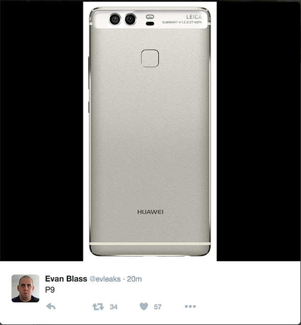 Xuất hiện hình ảnh mặt sau của Huawei P9