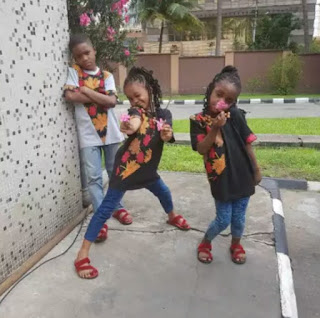 Timi Dakolo's Children All Beautiful In Matching outfits 