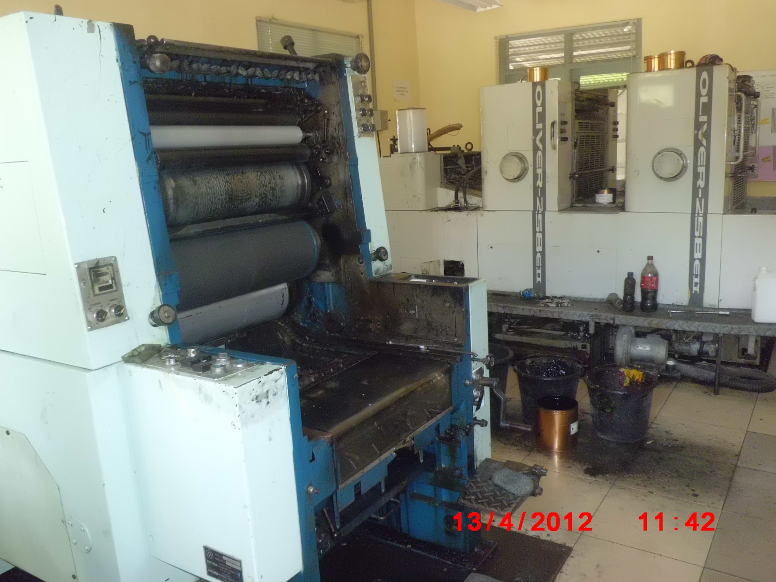 UMEGA Printing - Pangkalpinang: Mesin Cetak OLIVER 58 E tahun 1992