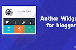 Blogger Author Widget with CSS3