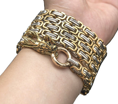 Full Steel Self Defense Hand Bracelet Chain, AWESOME With Dragon Head