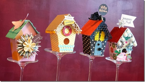 cafe creativo - sizzix big shot - birdhouse - holidays - 4 seasons (2)