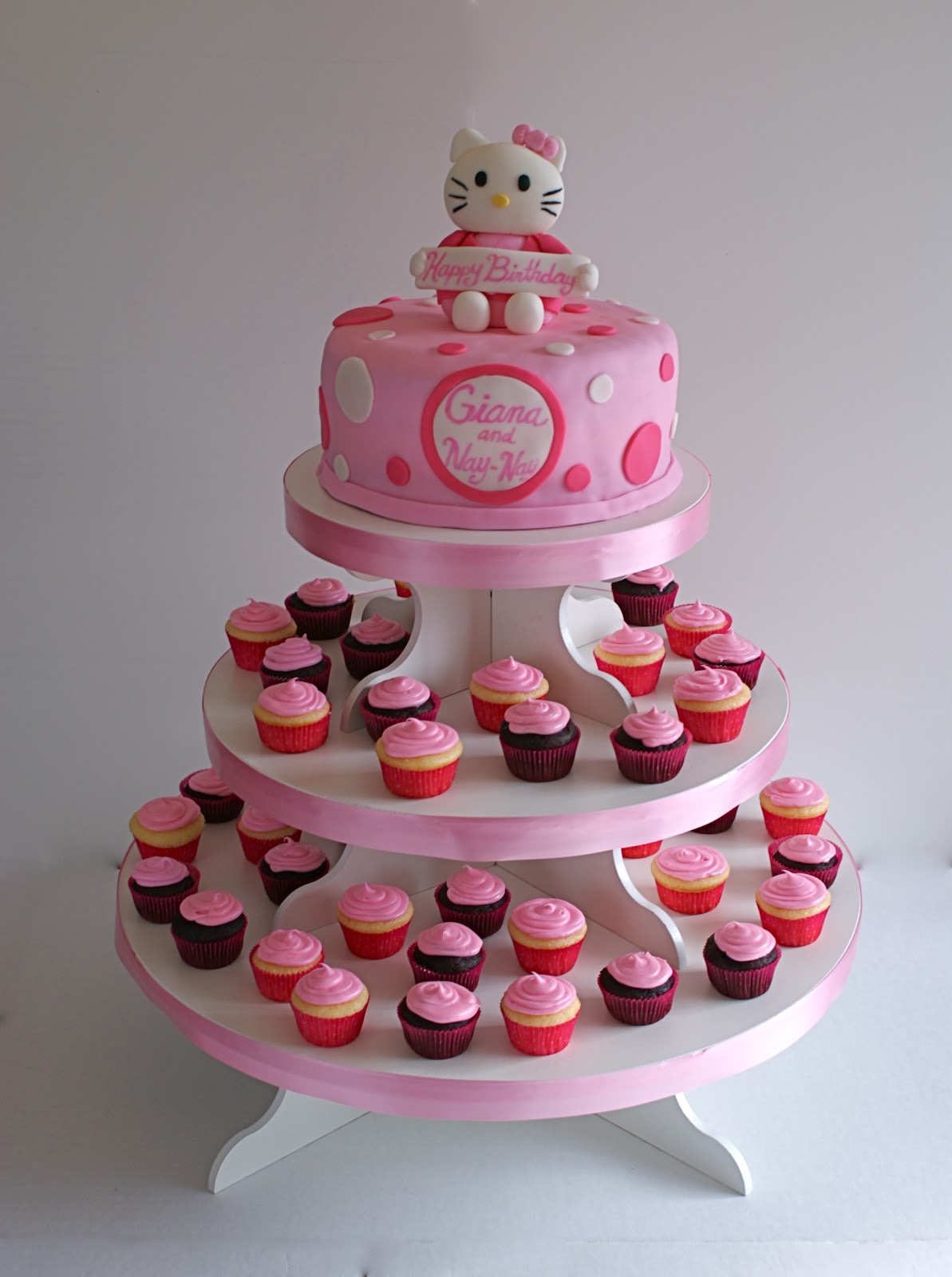 Hello Kitty Cake And Cupcakes
