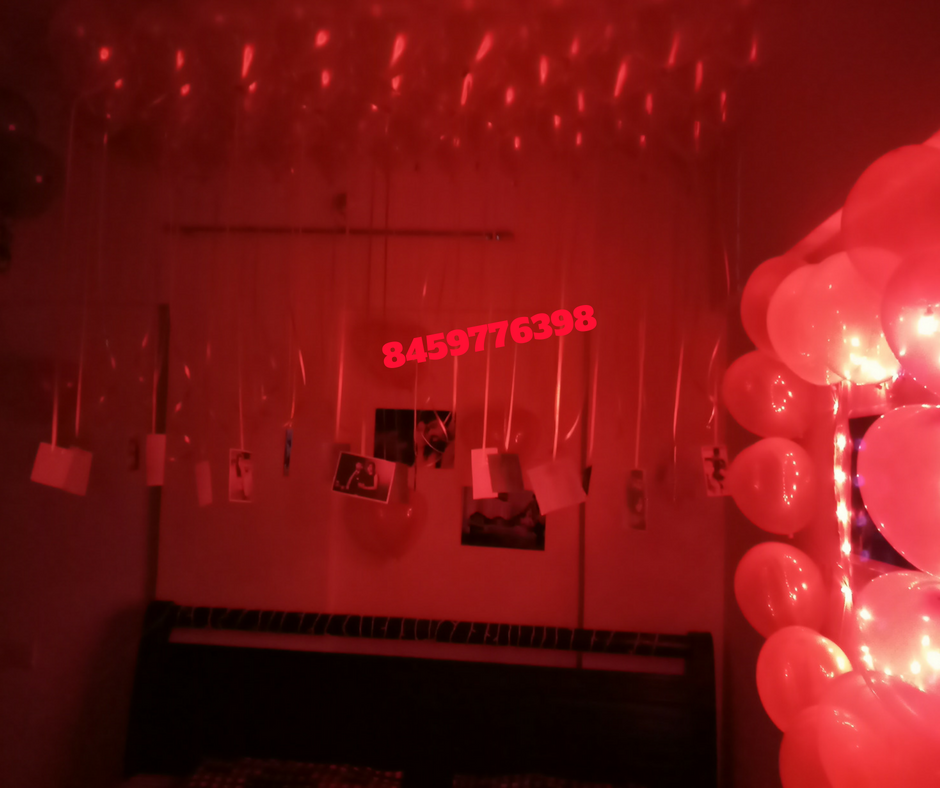 Romantic Room  Decoration  For Surprise Birthday Party in 