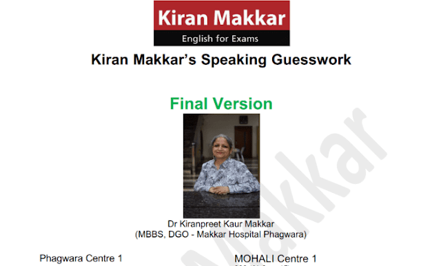 2024 Kiran Makkar IELTS Speaking PDF download Free