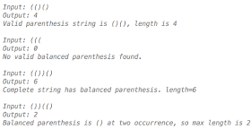 count longest valid parentheses length
