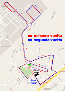 recorrido circuito carrera la virgen del camino