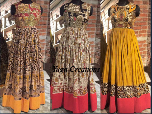 Kalamkari Anarkali/Gowns