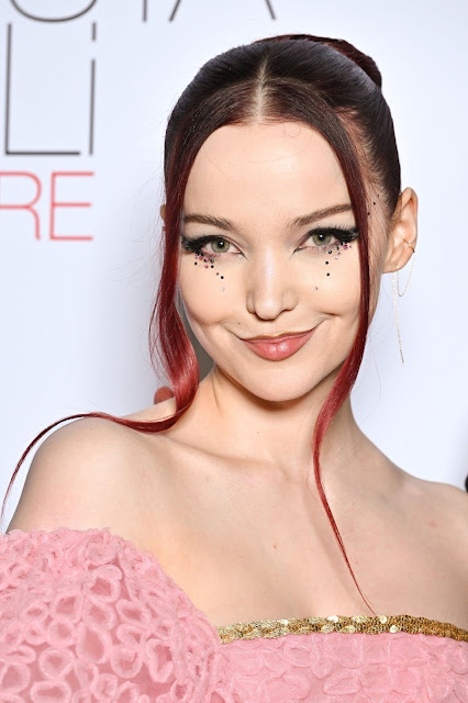 Dove Cameron Beautiful in Pink Dress at Giambattista Valli Haute Couture Spring Summer 2023