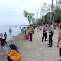 Polairud Deli Serdang Pantau Wisata Bahari di Pantai Labu