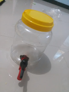 cara buat diy dispenser dari toples bekas daur ulang