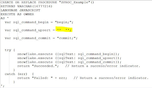 snowflake stored procedure example