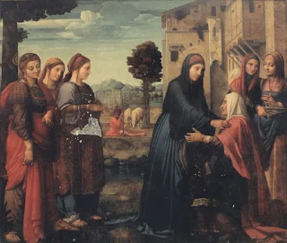 La visitación de la Virgen María a Santa Isabel