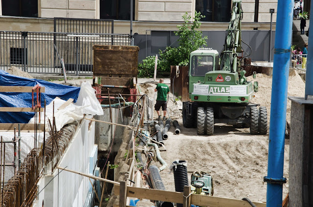 Baustelle Empfangsgebäude für die Museumsinsel, James-Simon-Galerie, Pergamon Museum, Am Kupfergraben, Bodestraße 1-3, 10178 Berlin, 02.06.2015