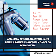 Amalkan TRIIS Bagi Menghalang Penularan Kes Subvarian Omicron Di Malaysia 