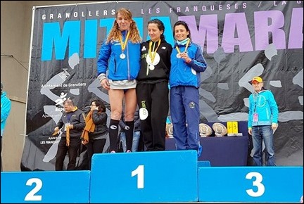Podium Campeonato de España de Media Maraton 2017 (Granollers)